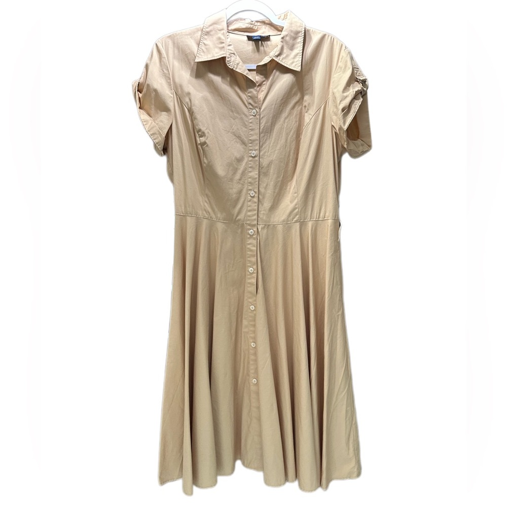 Chaps Safari Dress Khaki Utility Style Dress Size 14